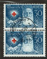 Pro Ju J48 paire verticale Vollstempel Basel Fil. VIII