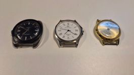3 Schweizer Uhren: Richelieu, Giroxa, Fieldstone Thinline