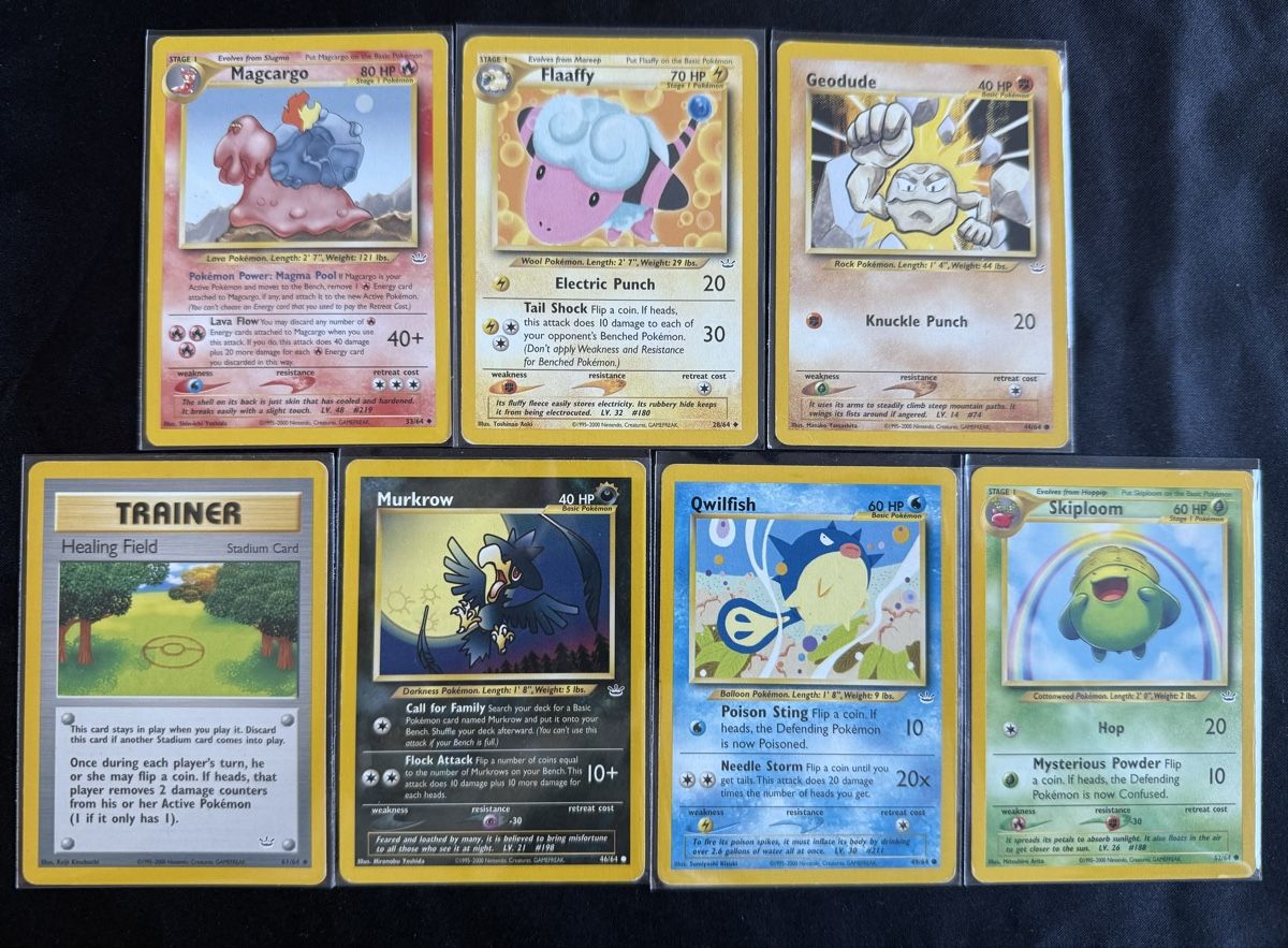 Pokémon Carte collezionabili: Neo Revelation Pokemon 7 Cards set – Usato da Winterthur venduto da SiddyPokemon