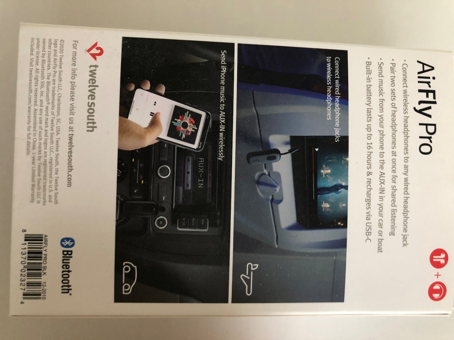 Laufwerke & Adapter: Air Fly Pro 3.5mm Aux Bluetooth Adapter – Neu (gemäss Beschreibung) aus Rossrüti von  1