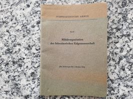 Militärorganisation mit Abänderungen bis 1. Oktober 1954