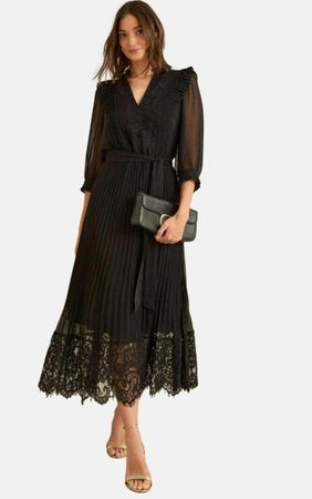 Love & Roses Elegantes Kleid - black ***NEU***🖤🖤🖤
