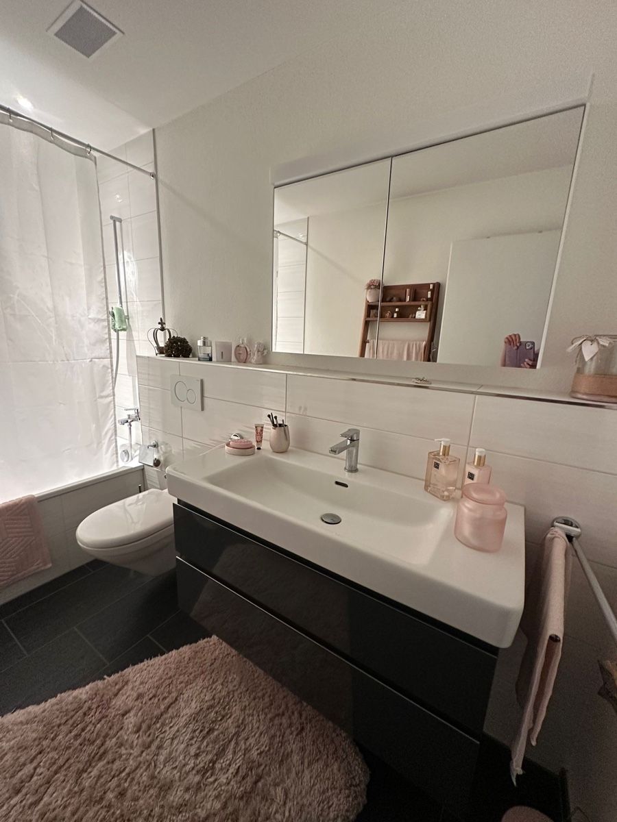 Armadietti a specchio: Modernes Badmöbel-Set mit Lavabo und Spiegelschrank – Usato da Neerach venduto da Swisssandy
