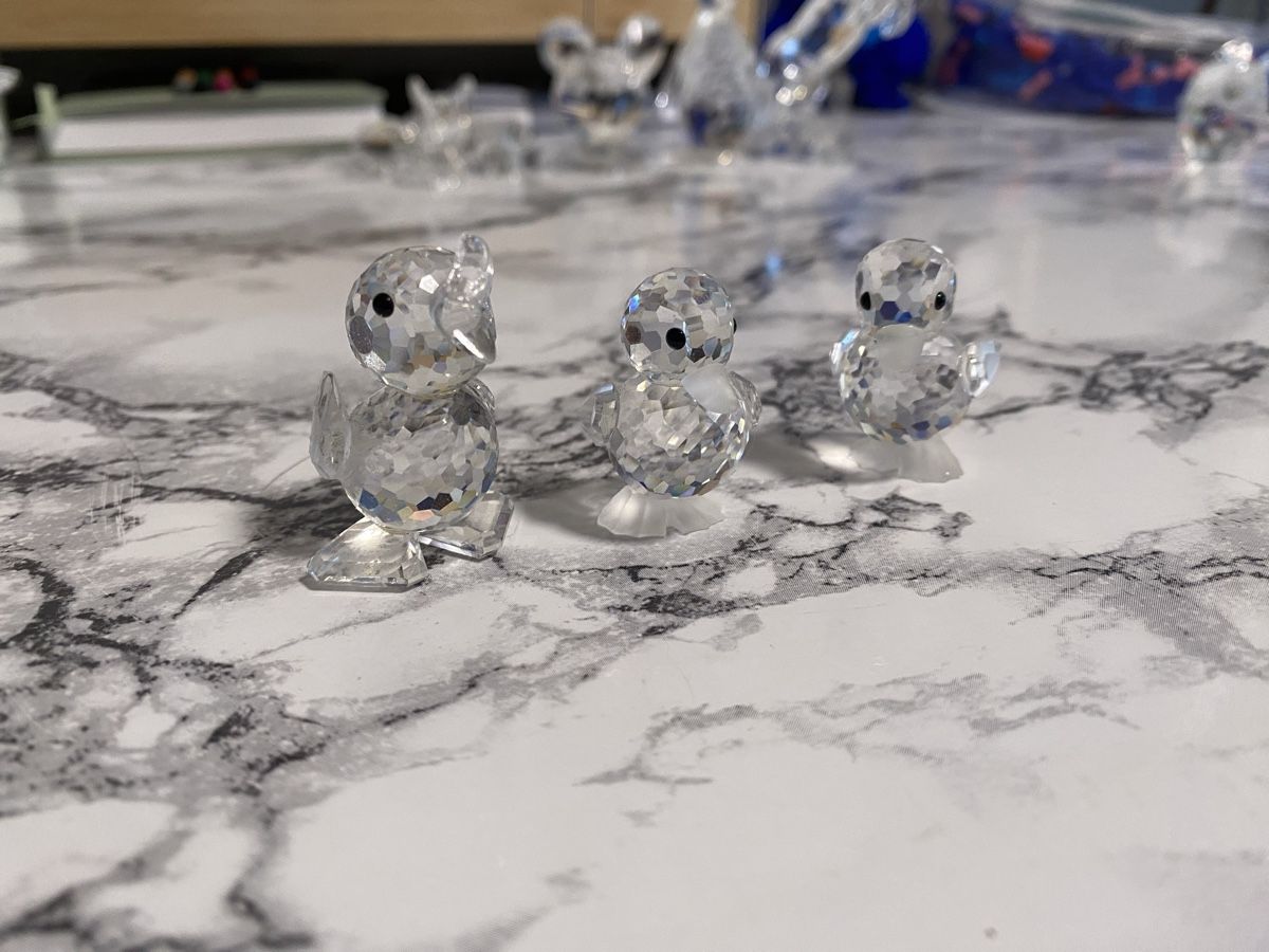 Swarovski Figuren: 3 Swarovski Kristall Enten – Neu (gemäss Beschreibung) aus Rechthalten von Stephi_03 1