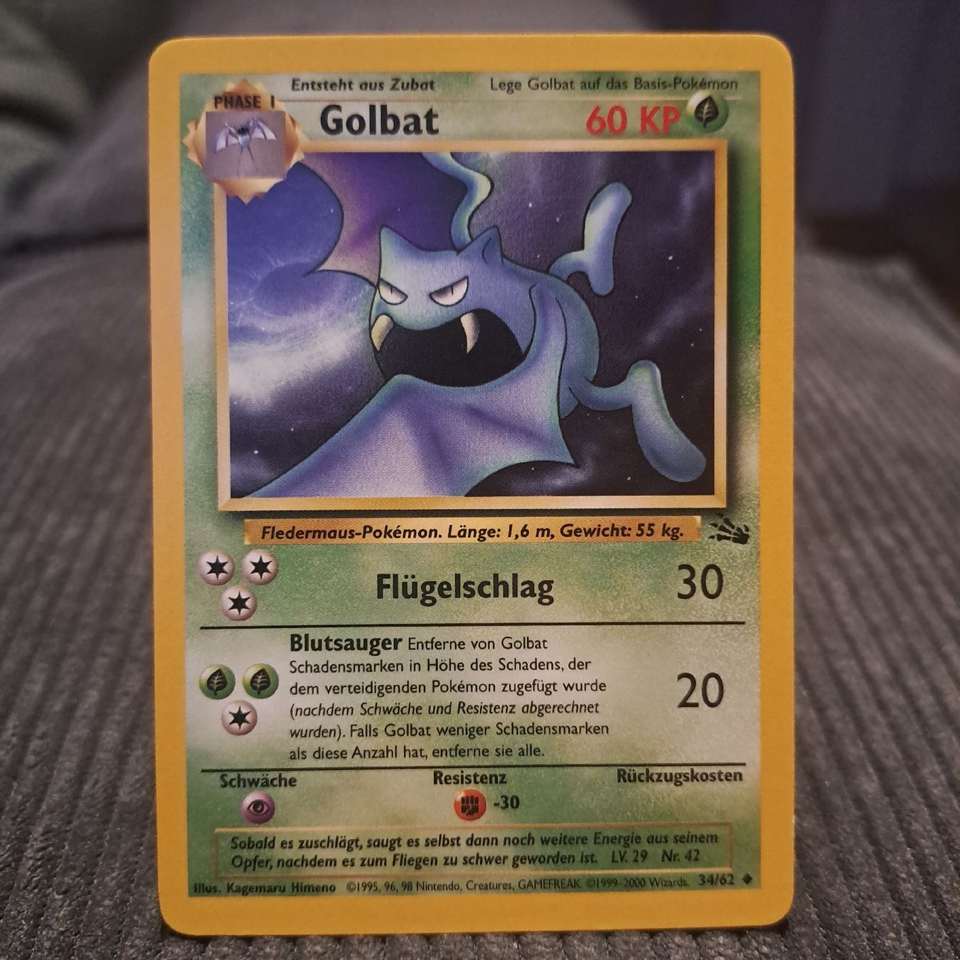Pokémon Sammelbilder & Trading cards: Golbat, Jungle Set 34/62 – Neu (gemäss Beschreibung) aus Düdingen von Ruge91