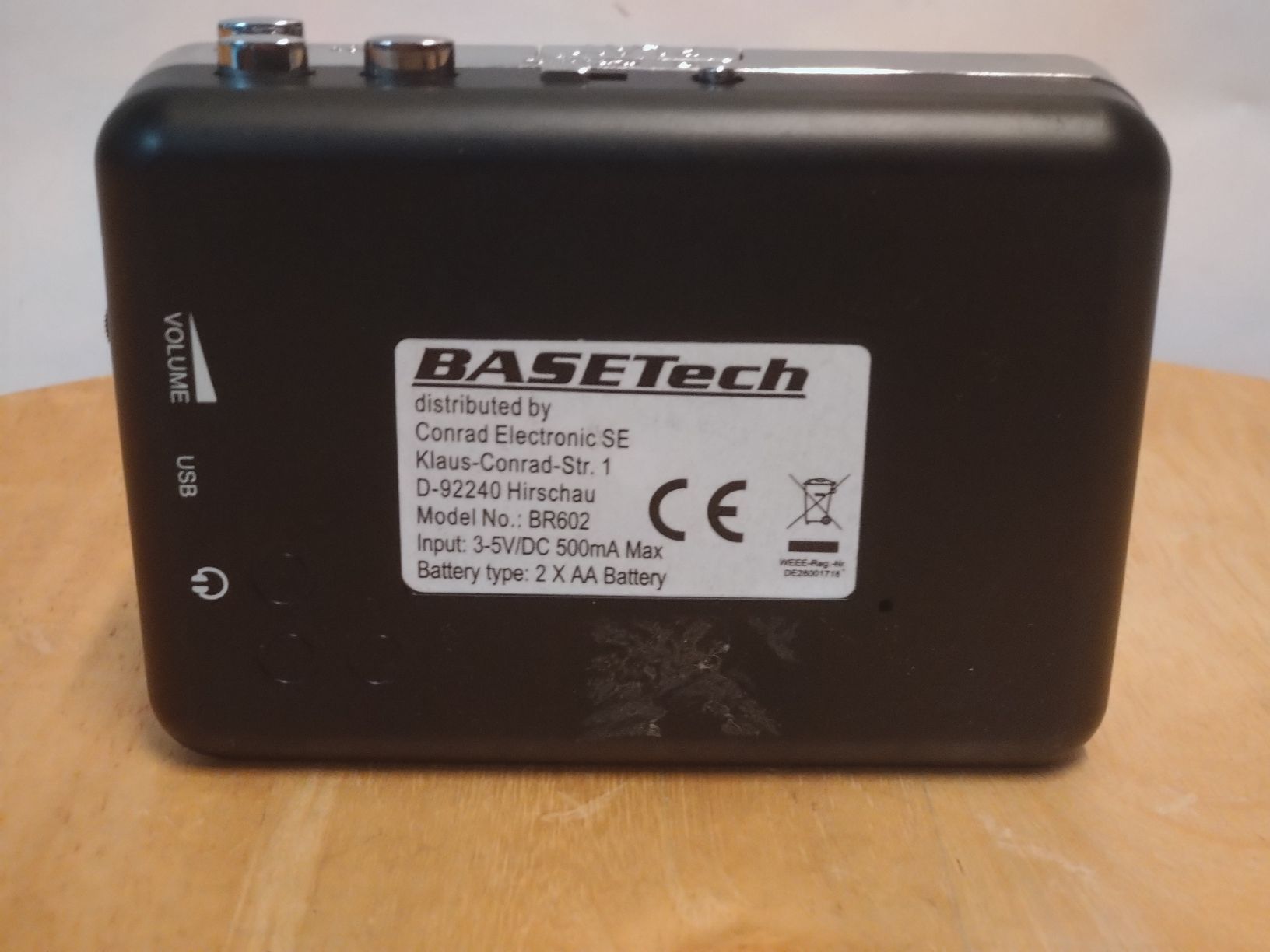 Tragbarer Mediaplayer: BASETech BR602 lecteur cassettes audio Walkman TBE USB  – Gebraucht aus Farvagny-le-Grand von LaCaverne 4