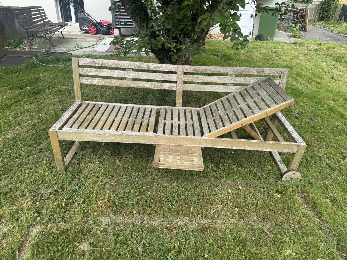 Sedie a sdraio: Aussen liegen Echt Holz  – Usato da Wynau venduto da Ziegler_Secondhand 1
