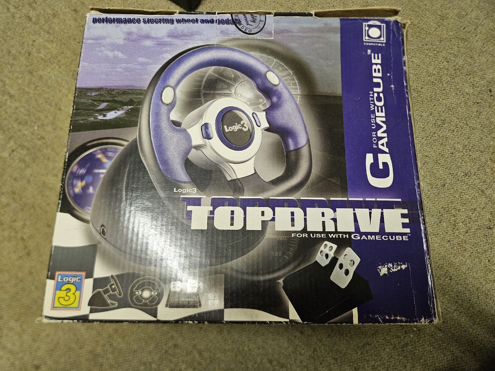 Controller: Lenkrad TOPDRIVE Nintendo Gamecube mit OVP – Usato da Hindelbank venduto da GameBoy1981