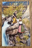 Kinder in Tracht kurz n. Kriegsausbruch 31.09.1914,n. Luzern