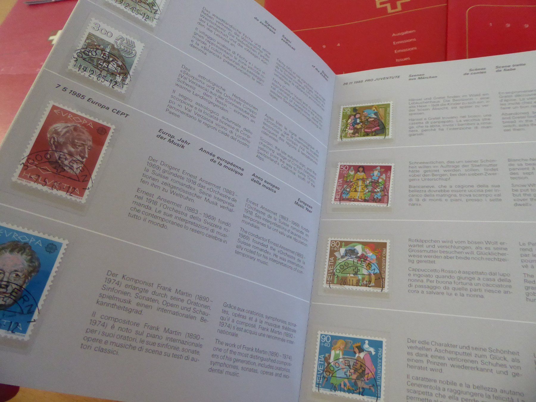 Tutti i francobolli: POSTEN JAHRBÜCHER E.T. ENTWERTET – Usato da Rothrist venduto da swisstools 2