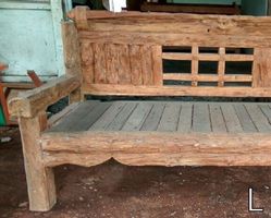 Bank Holzbank Outdoor Sitzbank Gartenbank Recycling Teakholz