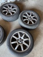 4 Alufelgen mit Winterreifen 205/55R16 gebraucht