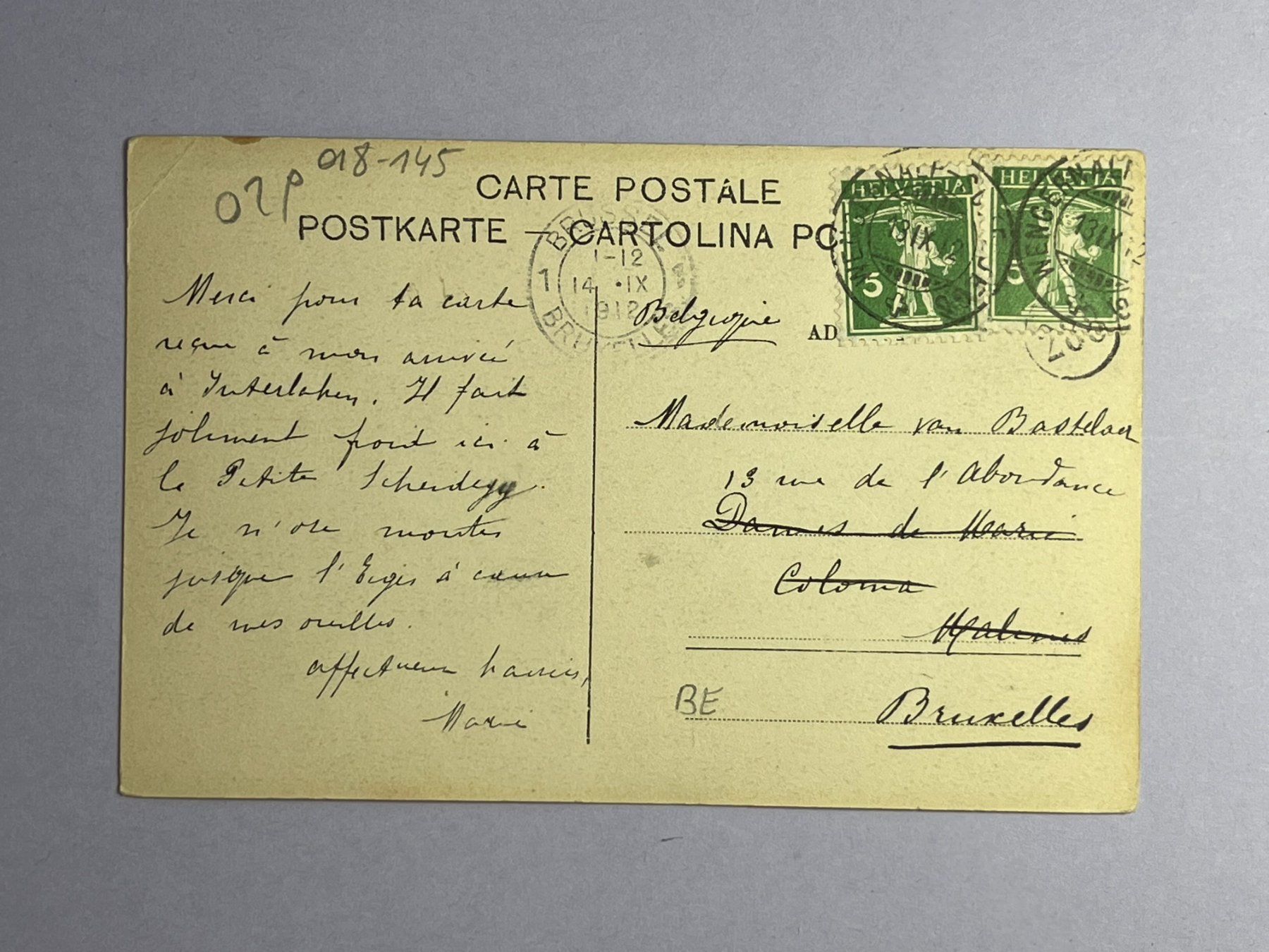 Cartoline postali: Kleine Scheidegg mit Jungfrau – Usato da Steg VS venduto da danwer74 1