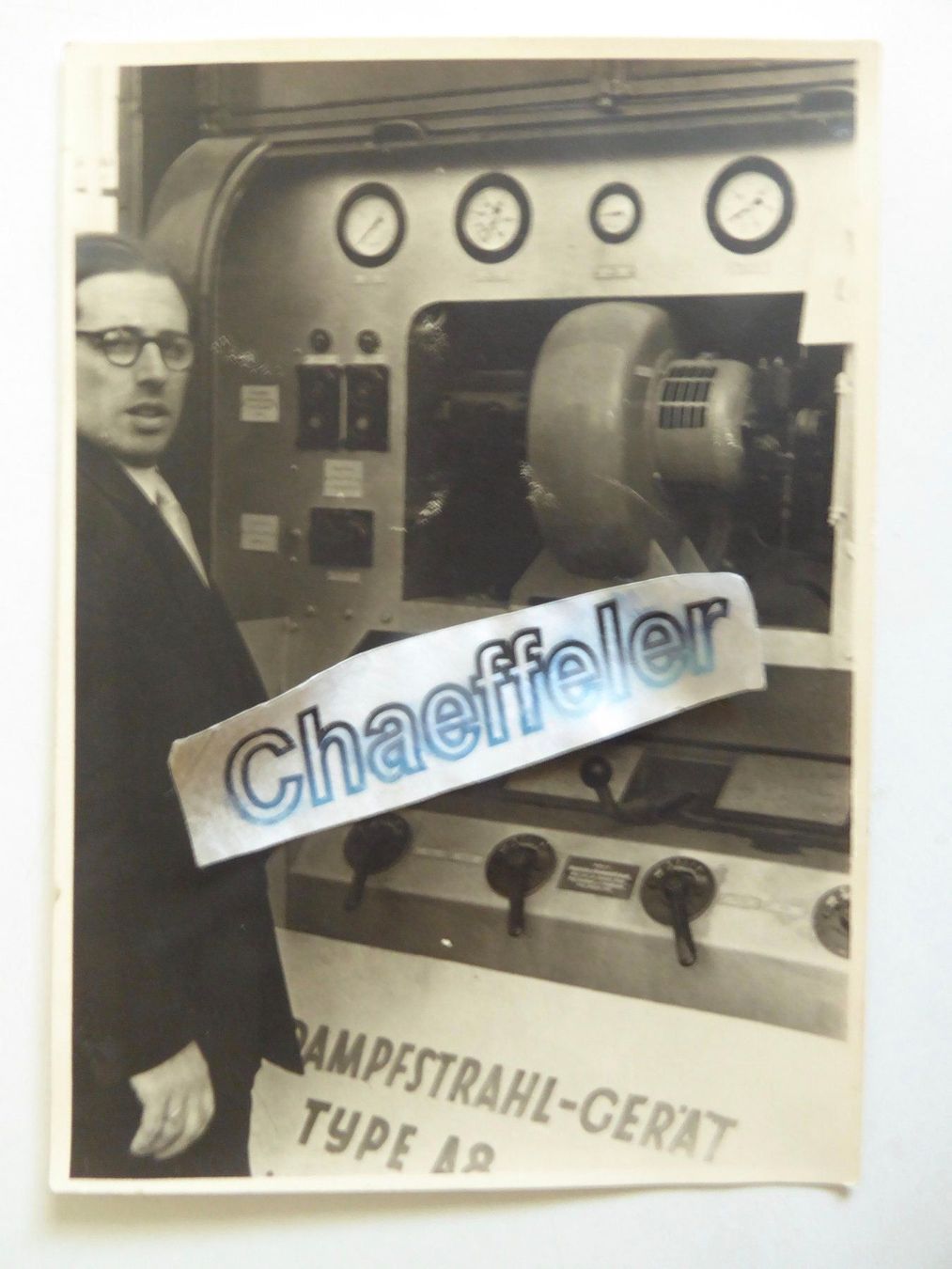 Cartoline postali: Dampfstrahl - Gerät Type A8 – Usato da Zürich venduto da Chaeffeler