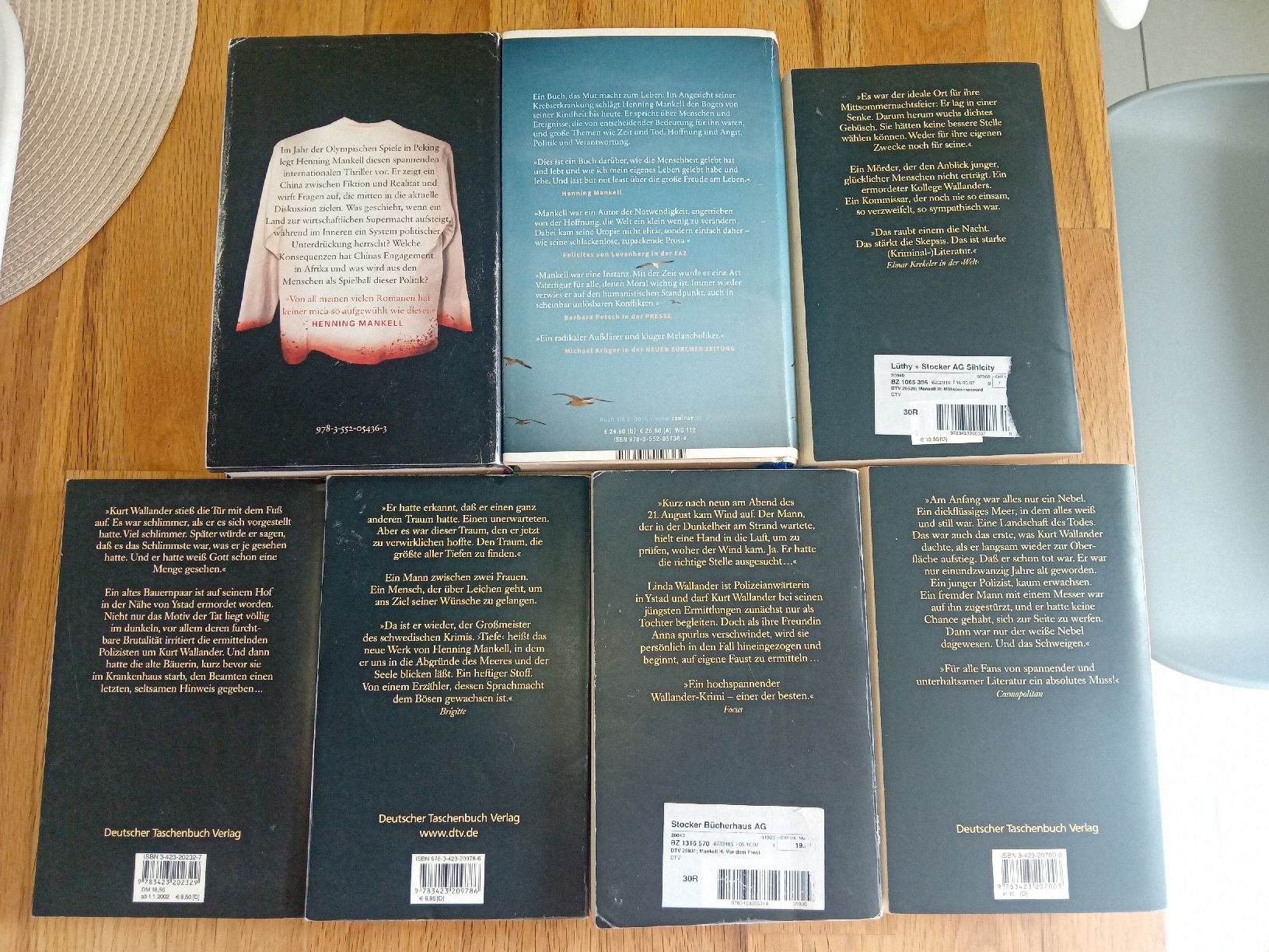 Libri: Henning Mankell Bücher - 8 Roman – Usato da Zürich venduto da Mig_fpy8 1
