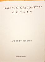 Alberto Giacometti - Dessins Buch von Andrè du Bouchet