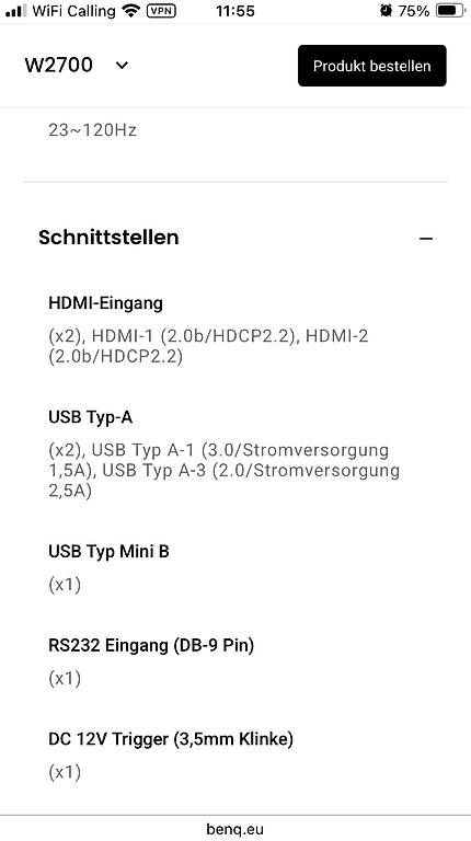 Proiettori: BenQ w2700 4K Beamer – Usato da Greppen venduto da chr_22d9 4