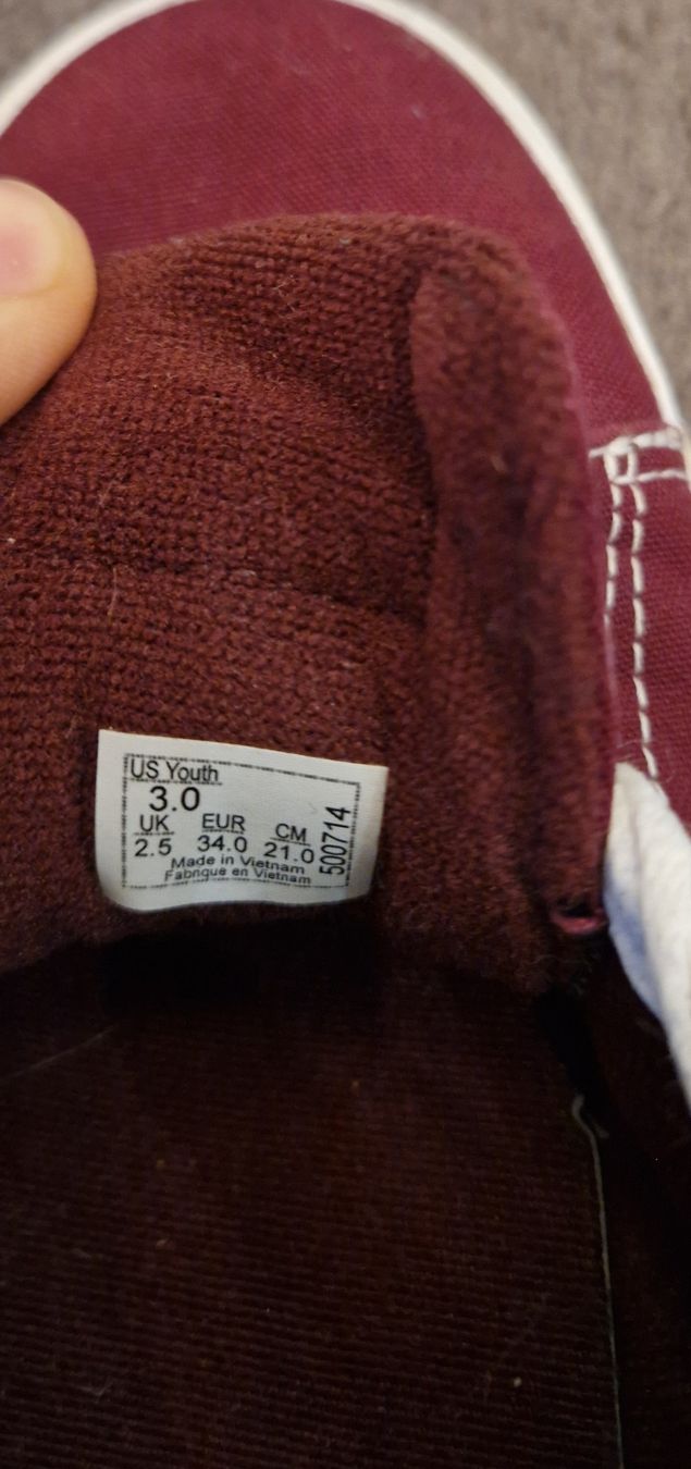 Vans Scarpe da uomo: Vans Schuhe Gr. 34, Bordeauxrot – Usato da Kaisten venduto da Amore_Rio 3