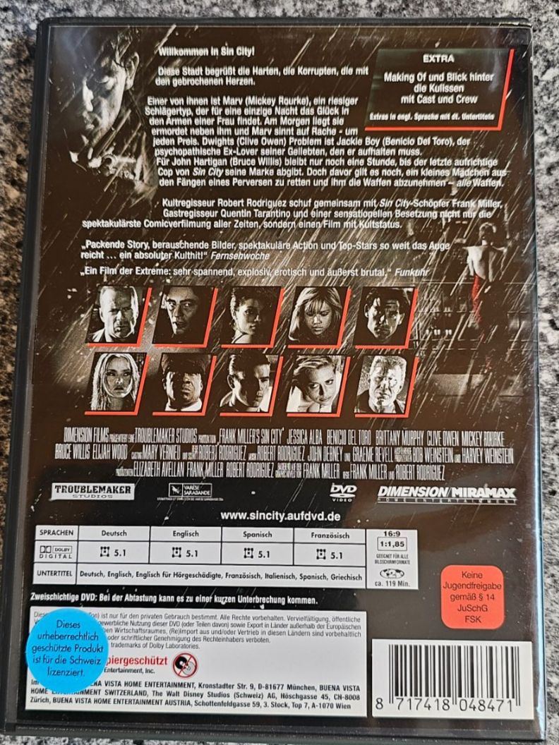 Alle DVDs: SIN CITY/ DVD – Gebraucht aus Geuensee von jes_9xyk 1