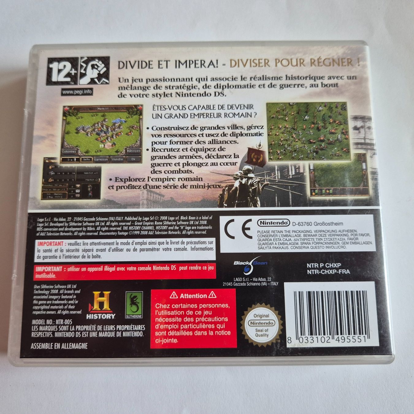 Nintendo Giochi: Great Empires - Rome - DS – Usato da Zürich venduto da Mephisto87 1