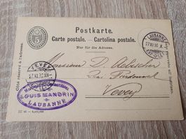 5rp Ganzsache Vevey