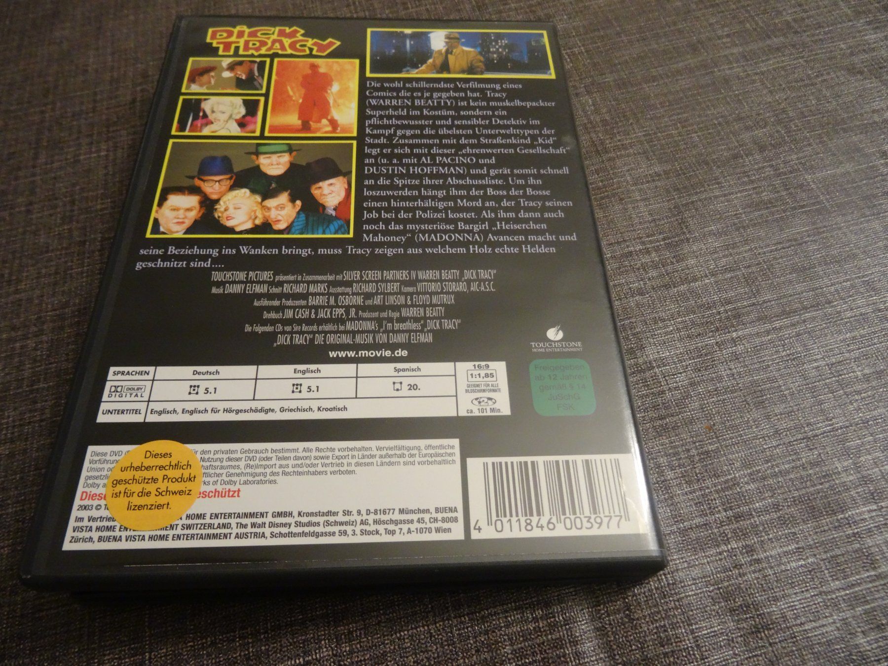 Tous les DVDs: DVD Dick Tracy – D'occasion à Olten par Disc-Verkauf 2