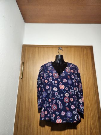 Blouse CLAUDIE PIERLOT imprimée 100% soie T38 