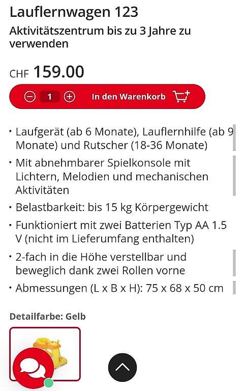 Veicoli per bambini: Lauflernwagen 3-teilig – Usato da Humlikon venduto da Holly8 4