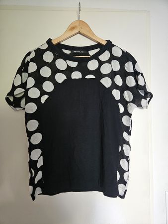 Pennyblack chemisier à pois noirs/blancs, taille 38.