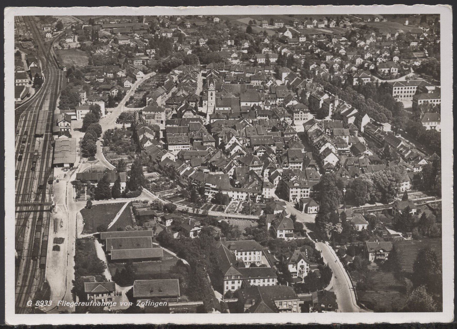 Ansichtskarten: Zofingen  Fliegeraufnahme – Gebraucht aus Aarau von kufi44