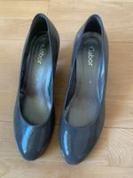GABOR Damen Lack Leder Pumps, Gr. 4 (37), Grau