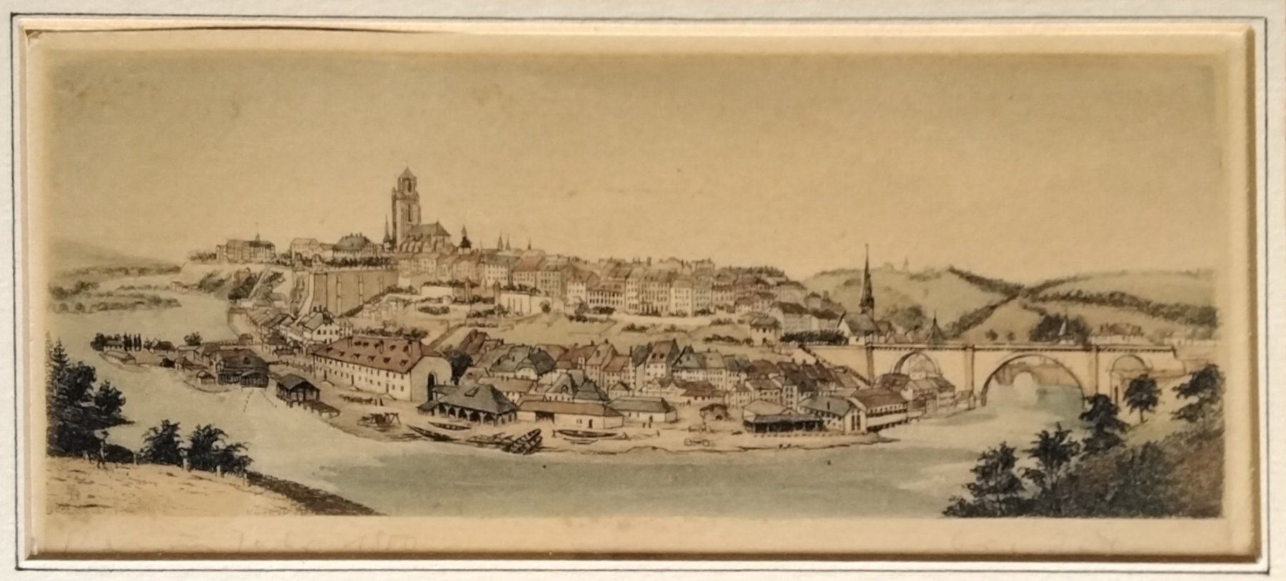 Dipinti: Bern um 1850 Kleine Radierung – Usato da Cavigliano venduto da zamamasa 1