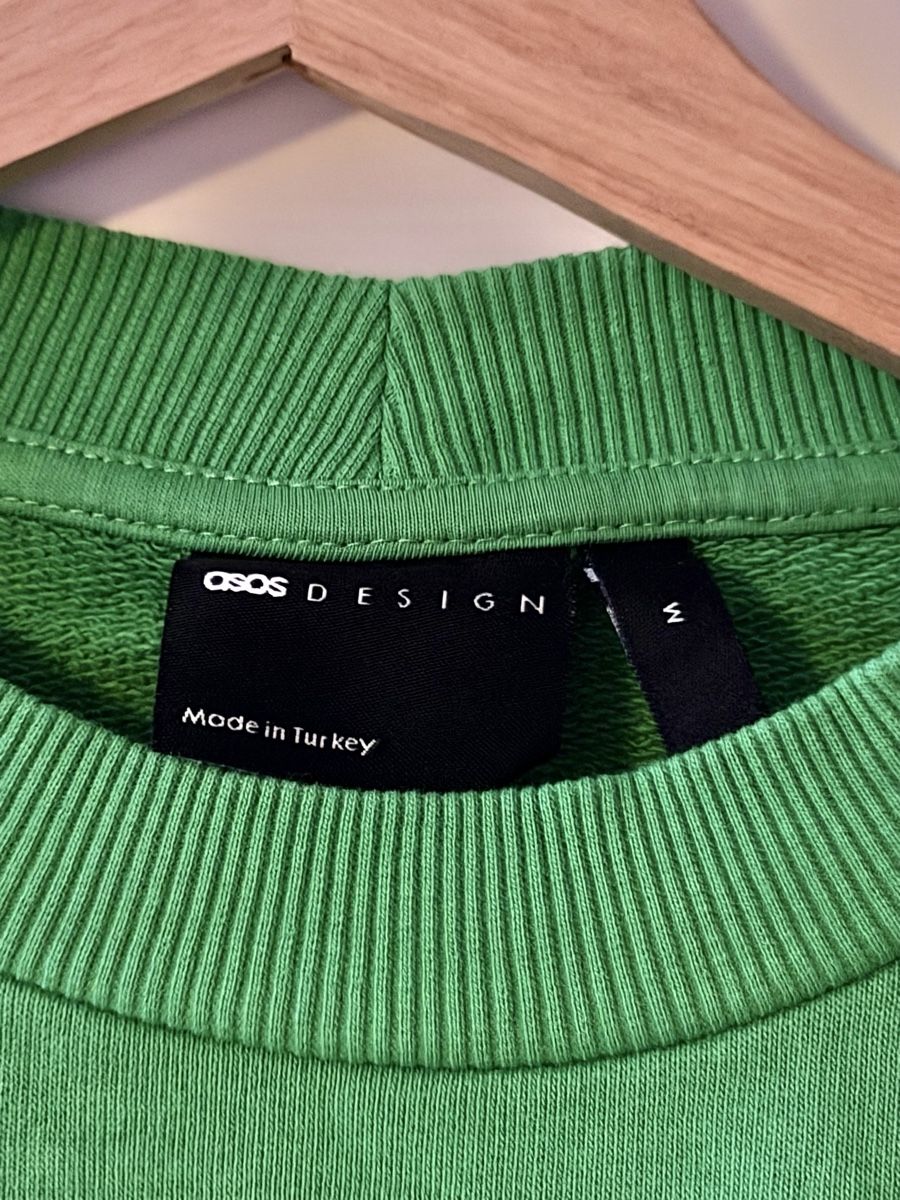Asos Maglioni & Felpe: Pull ASOS Design vert brodé, taille M – Usato da Boudry venduto da LuigiLoot 1