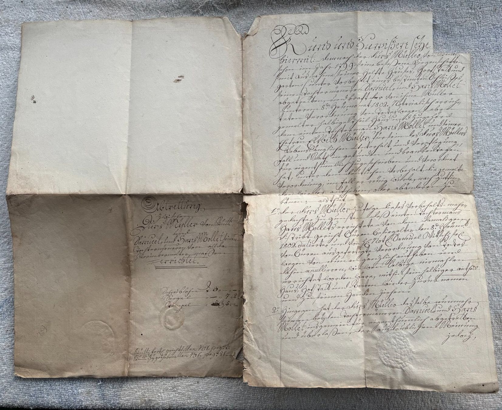 Documenti: ANTIKES DOKUMENT 1807 – Usato da Ostermundigen venduto da crazy-horse-1840 2