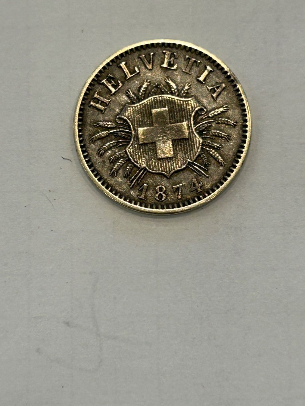 Toutes les monnaies: Alte  5 Rappen 1874 – D'occasion à herisau par hb_gold 1