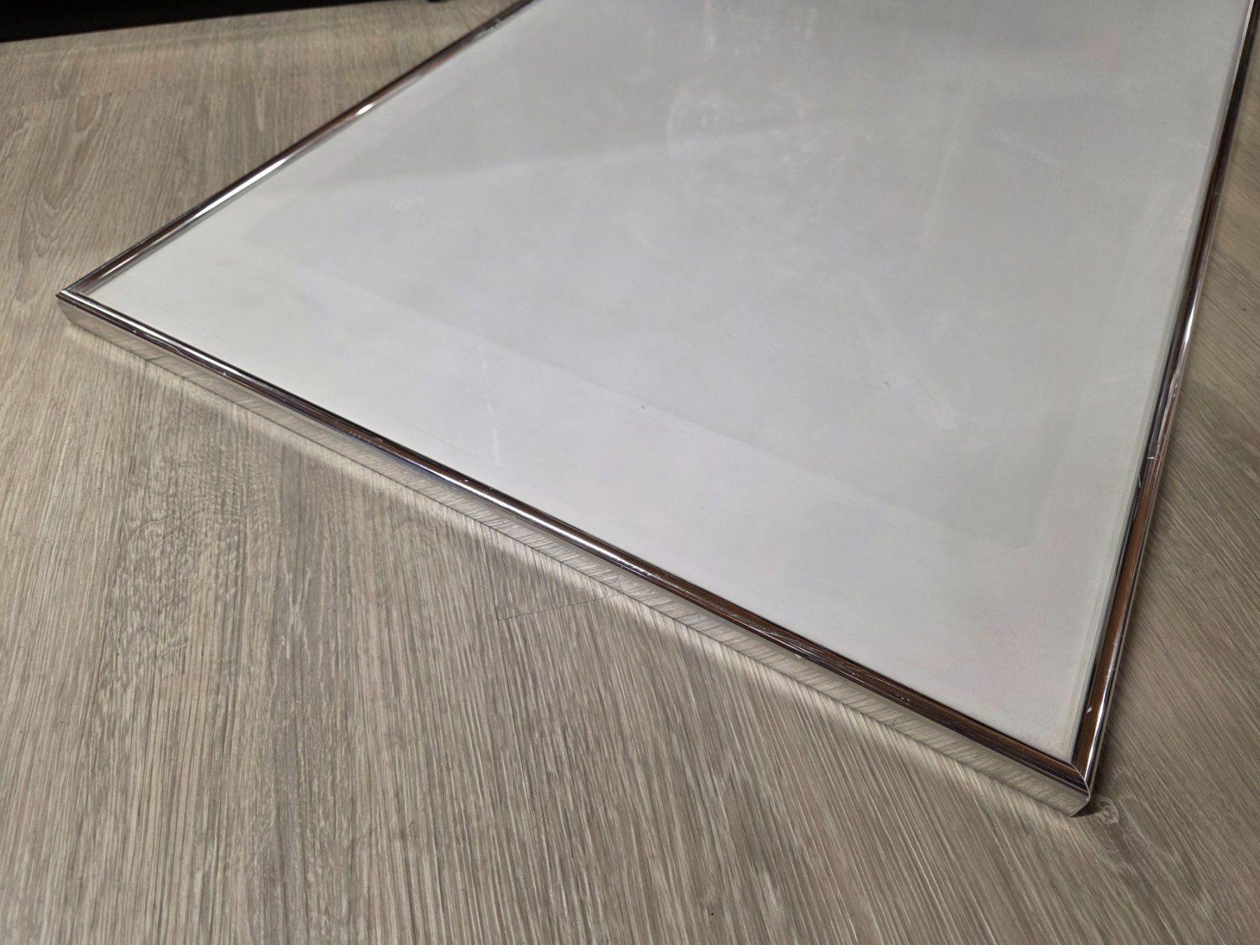 Cornici: Silberner Rahmen Bilderrahmen Wechsel Rahmen 62x93 cm – Usato da Walterswil BE venduto da Lonitti 3