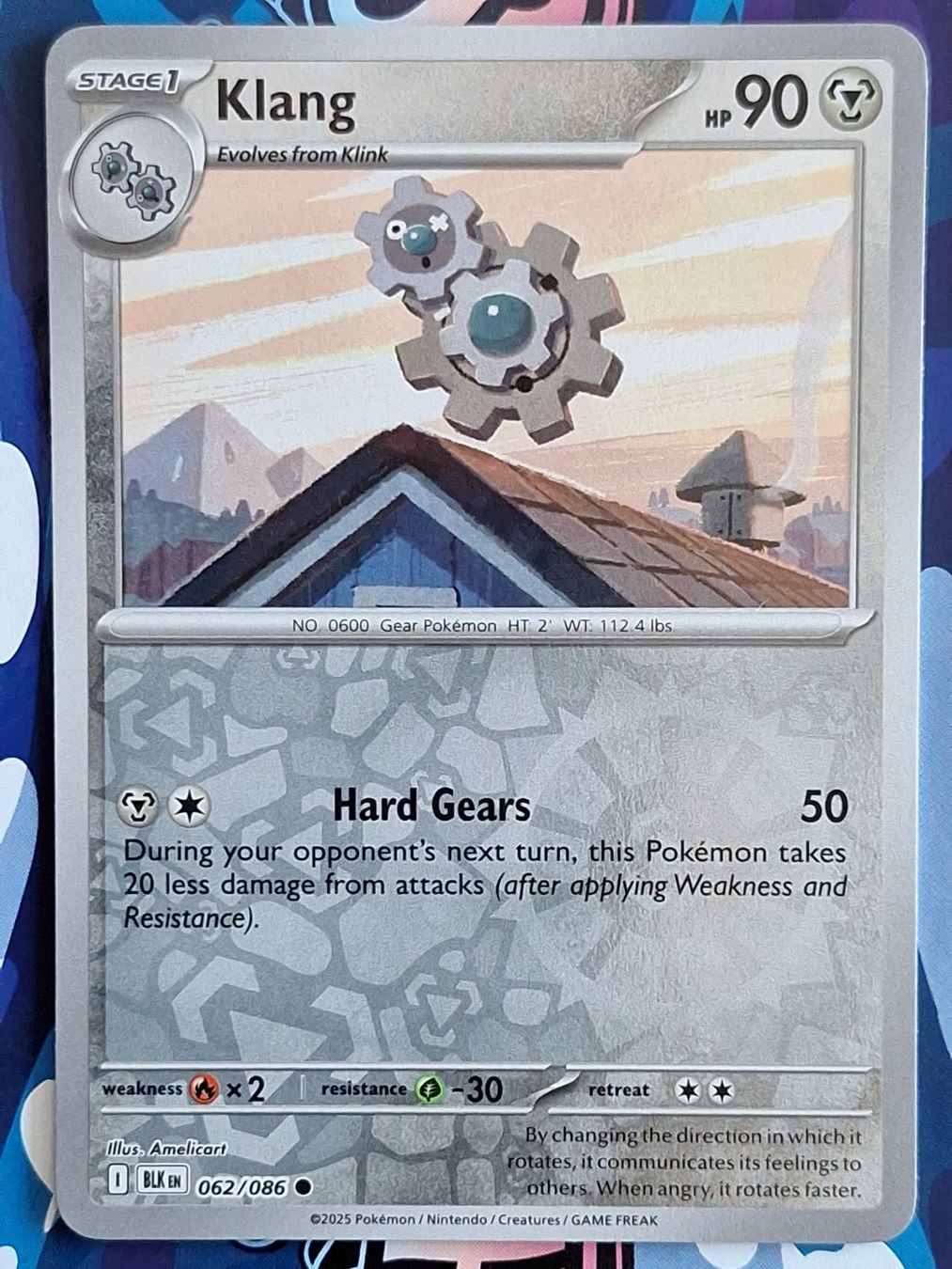Pokémon Carte collezionabili: Klang - Reverse Holo Pokemon Black Bolt - #7.4 – Usato da Altstätten SG venduto da GGsGameshop