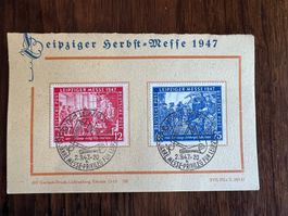 Briefmarken Leipziger Messe 1947