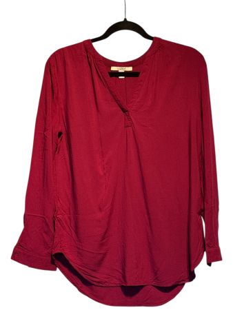 Esprit Chemisier bordeaux, manches longues
