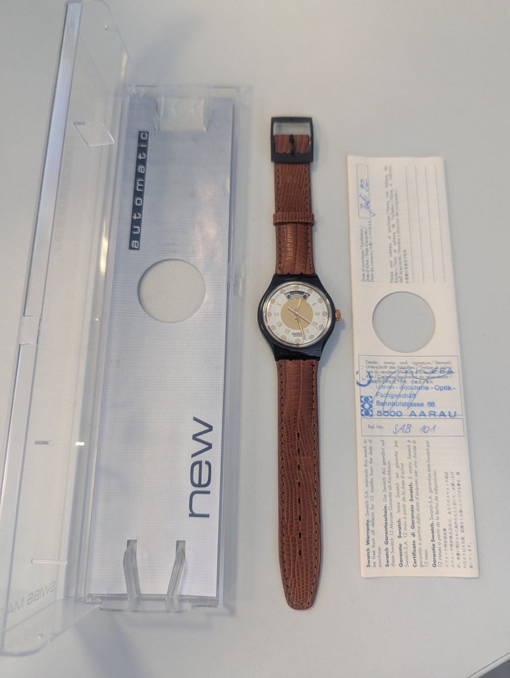 Swatch Montres: Swatch, Automatic, 5th Avenue, SAB101, 1992 – Neuf avec emballage d'origine à Wauwil par MEC-NET 2