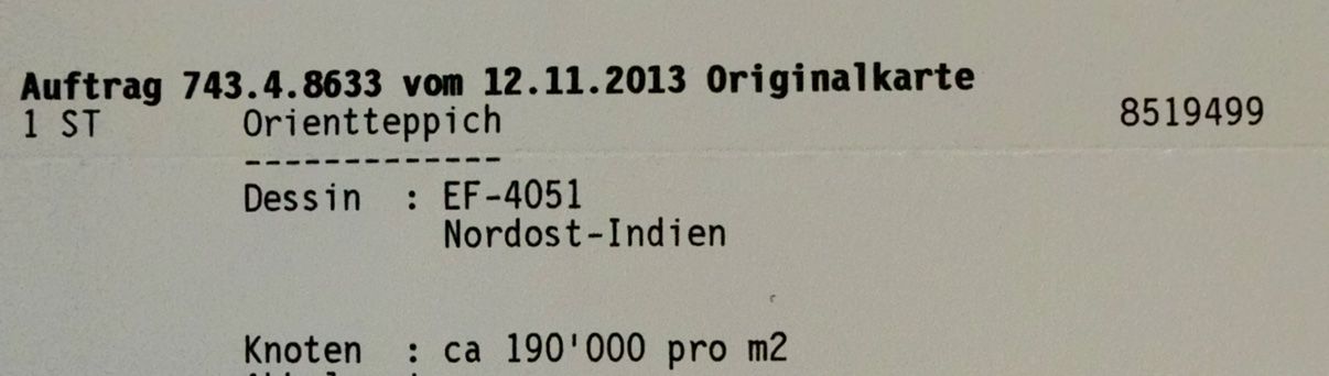 Pfister Tappeti: Orientteppich / Teppich, Blau, Indien, Handgeknüpft – Usato da Nänikon venduto da YvesHo 2