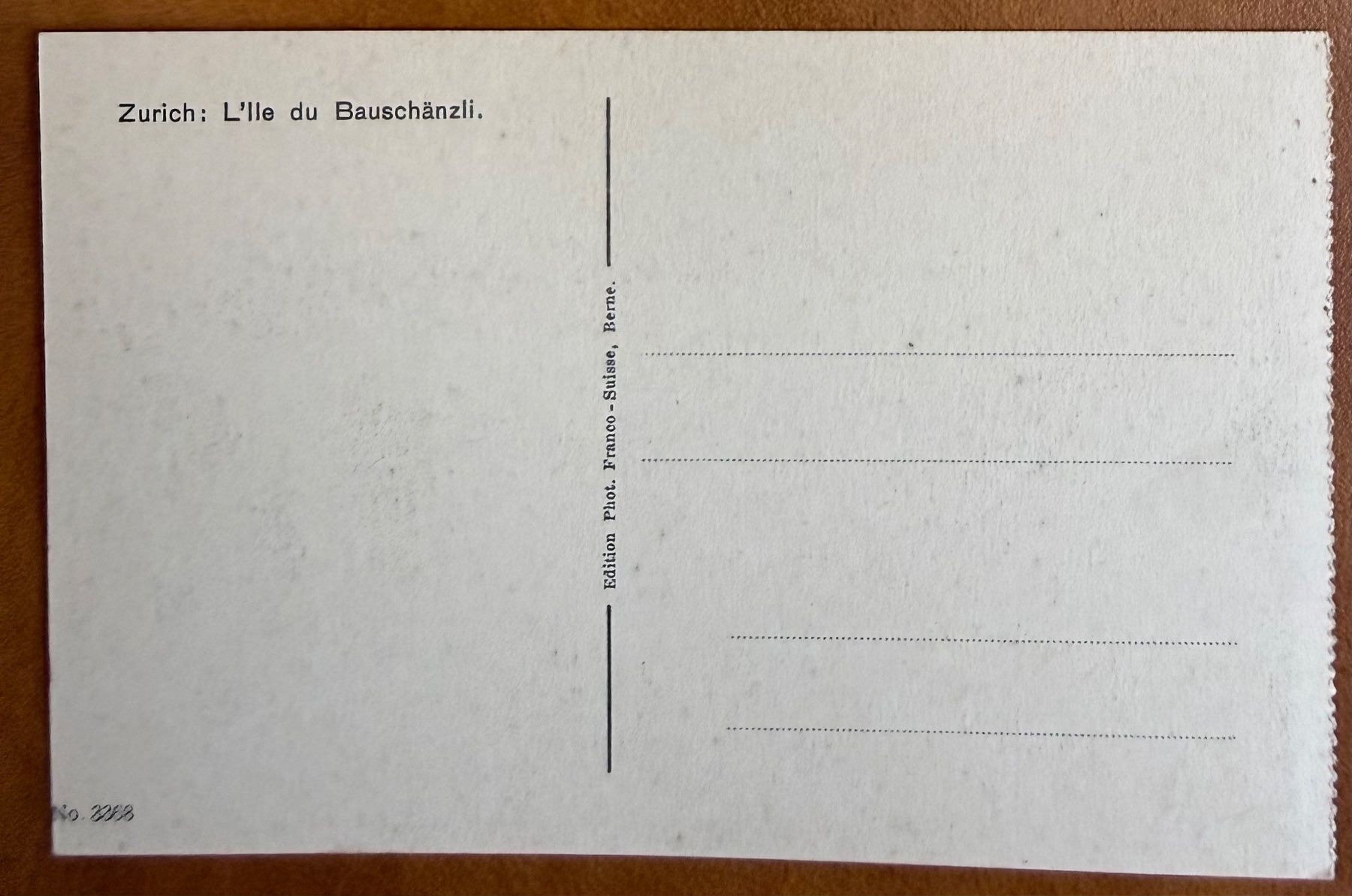 Cartoline postali: Zürich - Bauschänzli - AK – Usato da Lutry venduto da Ediego 1