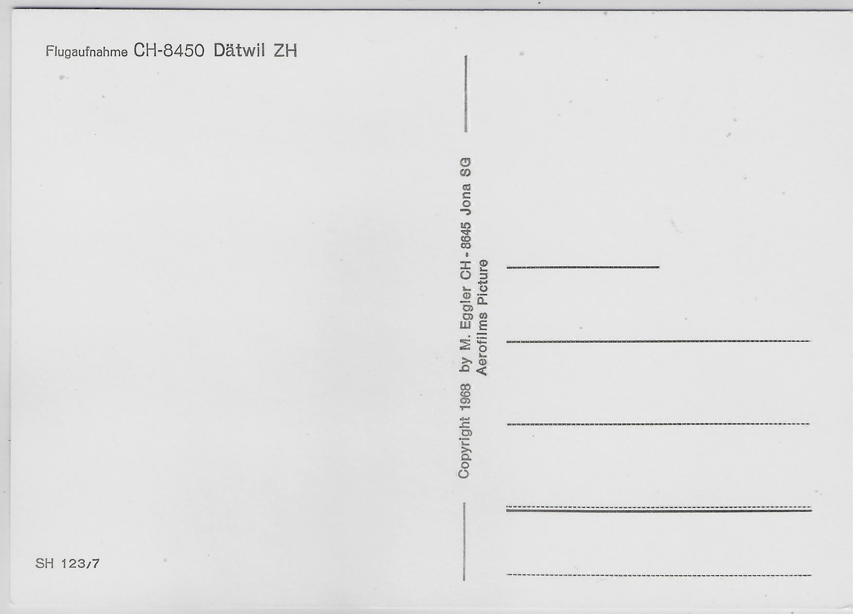 Cartoline postali: Flugaufnahme Dätwil b. Adlikon – Antico da Ettingen venduto da Kartenplanet 1