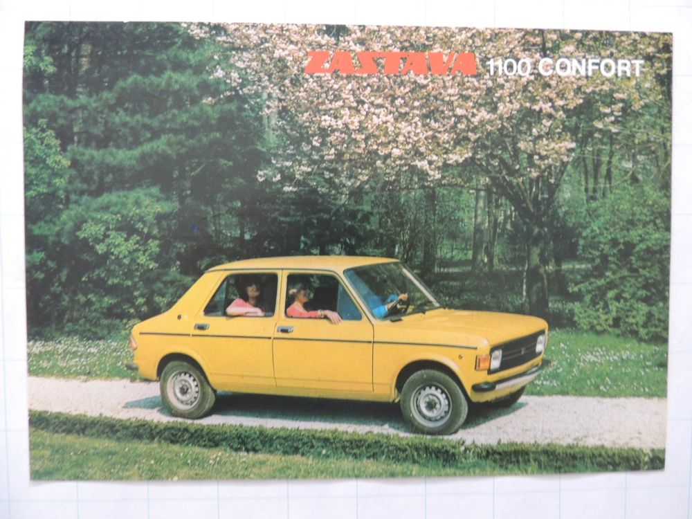 Livre / Brochure "Zastava 1100 : Caractéristiques Et Données" édition 1980 - Occasion