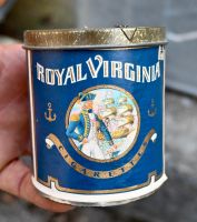 alte Blechdose Royal Virginia Cigarettes rund DM 7cm