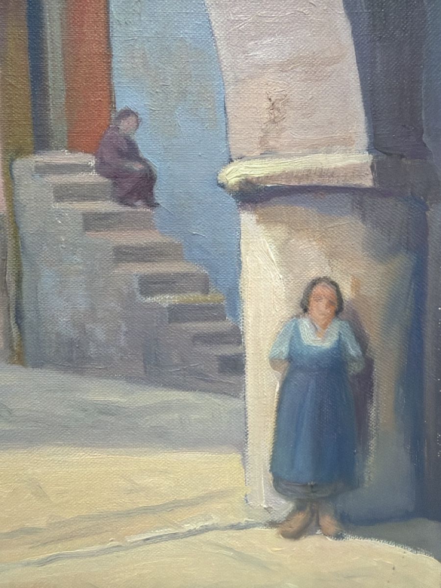 Dipinti: Gemälde, Hof in Ascona, 1942. – Usato da Biberist venduto da Momo33 3