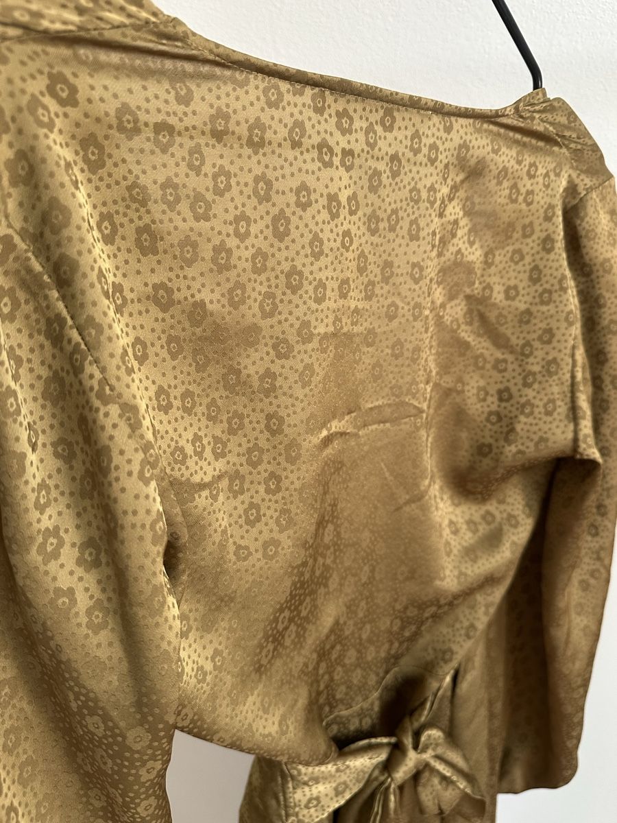 Samsøe Samsøe Vestiti: Samsoe Samsoe Wickelkleid, khaki grün, XS – Usato da Zürich venduto da davinciclaude 3
