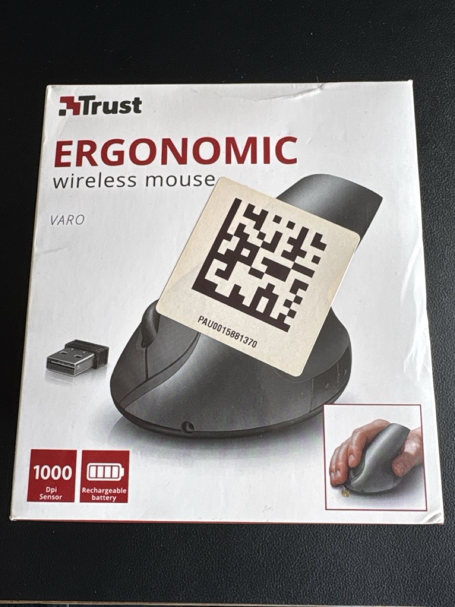 Maus: Trust Varo Ergonomische Wireless Maus - Neuwertig! – Gebraucht aus Zürich von Doebeli