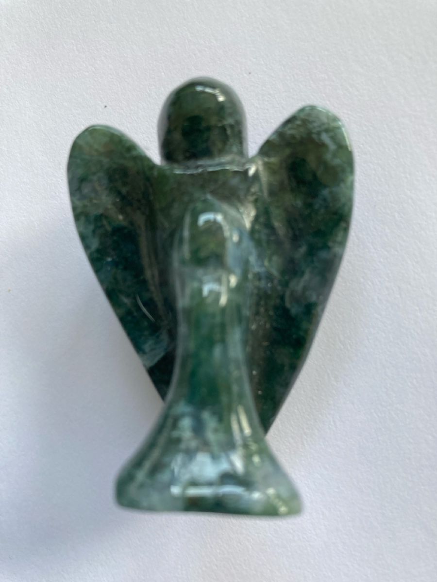 Statuette: Schützender Engel aus Moosachat – Nuovo (secondo la descrizione) da Sornard - Nendaz venduto da Mapere