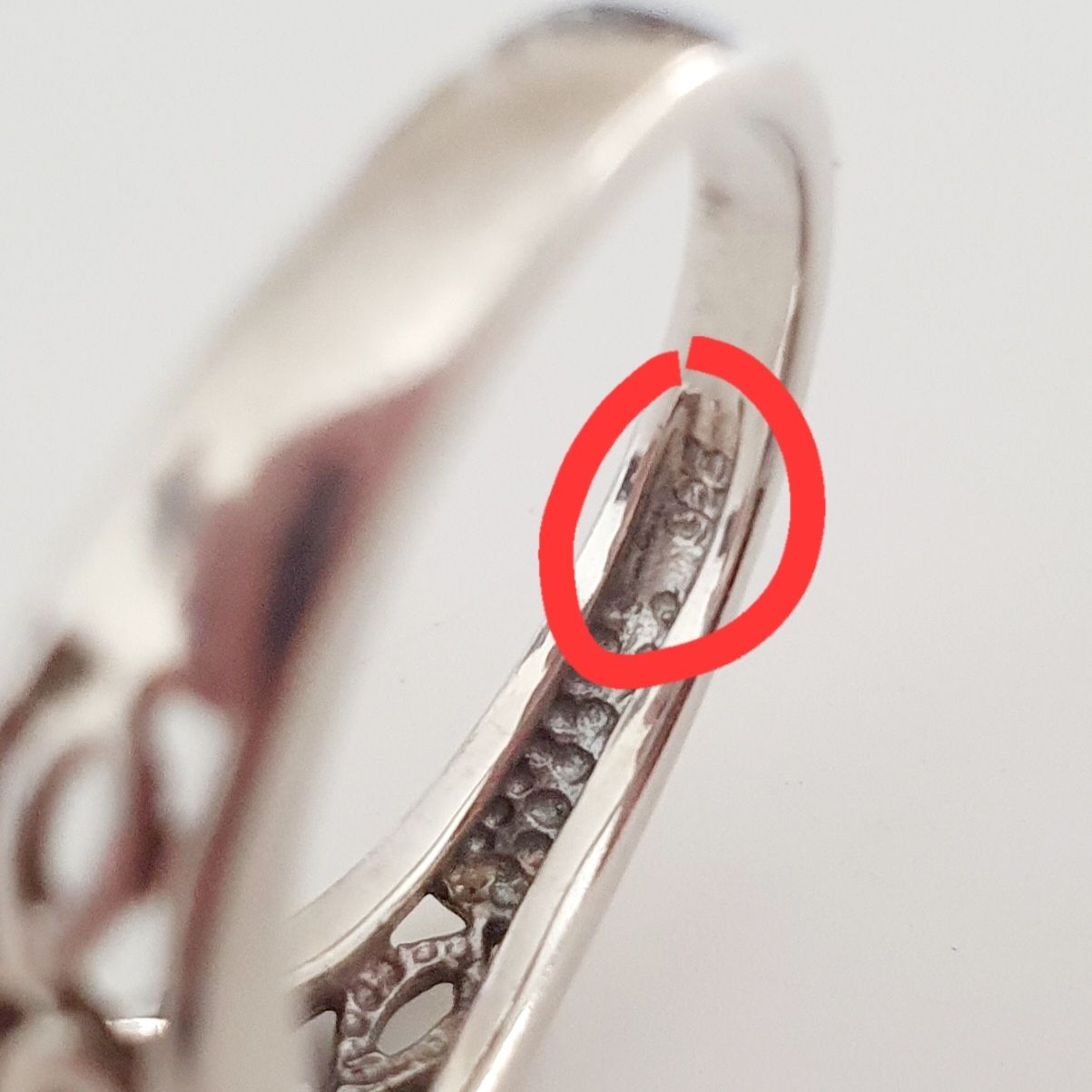 Anelli: Silberring mit Amethyst Edelstein - Grösse 18.2 mm💍 – Usato da Kreuzlingen venduto da Wunderkiste123 7